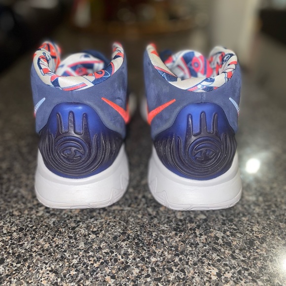 Nike Kyrie 6 ‘USA’ Navy Laser Crimson BQ4630-402 Mens Size 8 VNDS Balled Once - Picture 6 of 7